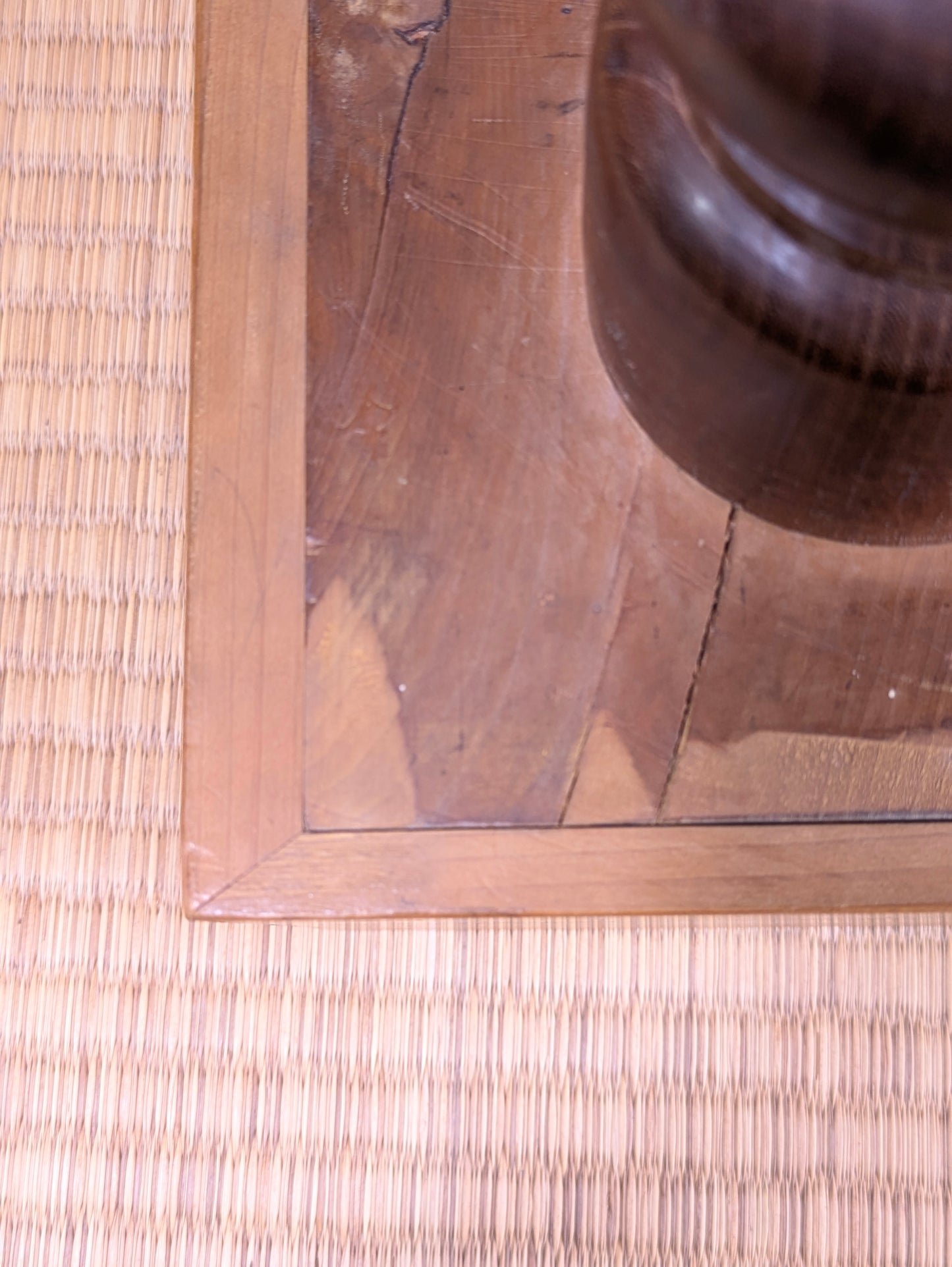 Vintage Japanese Kaya-Clad (11.5cm) Floor Go Board – 4-Sun Class, Late Showa–Early Heisei Era  I9