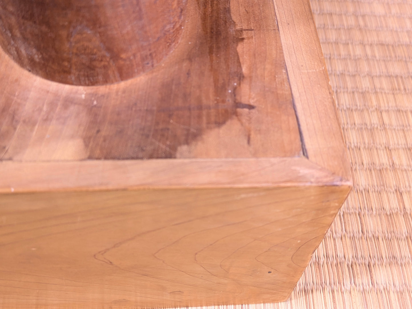 Vintage Japanese Kaya-Clad (11.5cm) Floor Go Board – 4-Sun Class, Late Showa–Early Heisei Era  I9