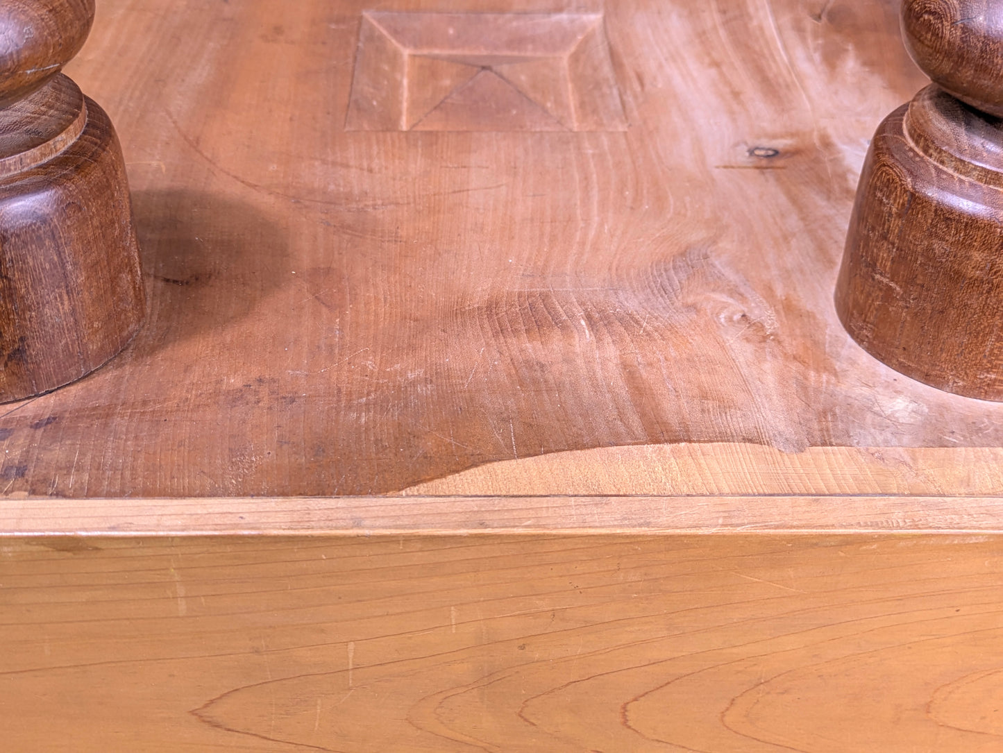 Vintage Japanese Kaya-Clad (11.5cm) Floor Go Board – 4-Sun Class, Late Showa–Early Heisei Era  I9