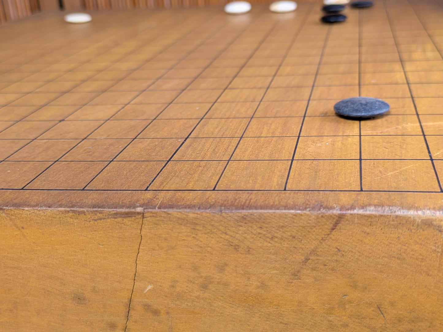 Vintage Japanese Goban 4" (10cm) Thick  Go Game Board Floor Board Award Presentation 1967 Katsura Wood G7