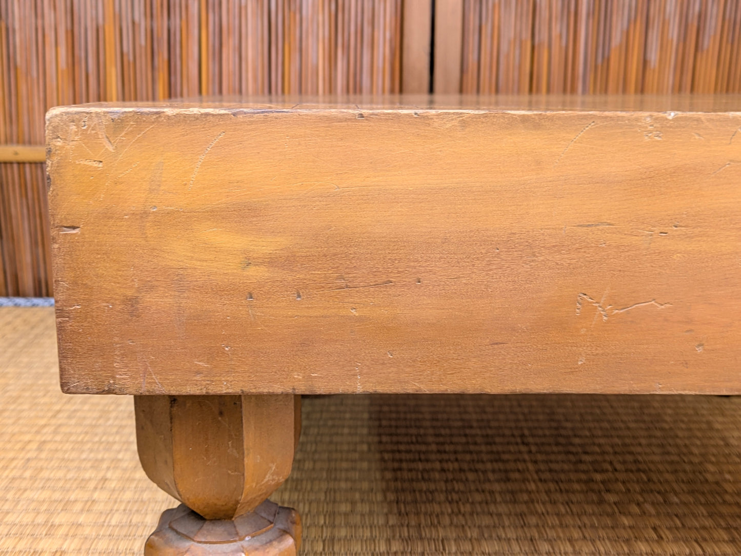 Vintage Japanese Goban 4" (10cm) Thick  Go Game Board Floor Board Award Presentation 1967 Katsura Wood G7