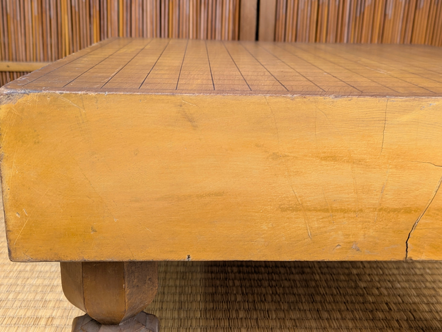 Vintage Japanese Goban 4" (10cm) Thick  Go Game Board Floor Board Award Presentation 1967 Katsura Wood G7