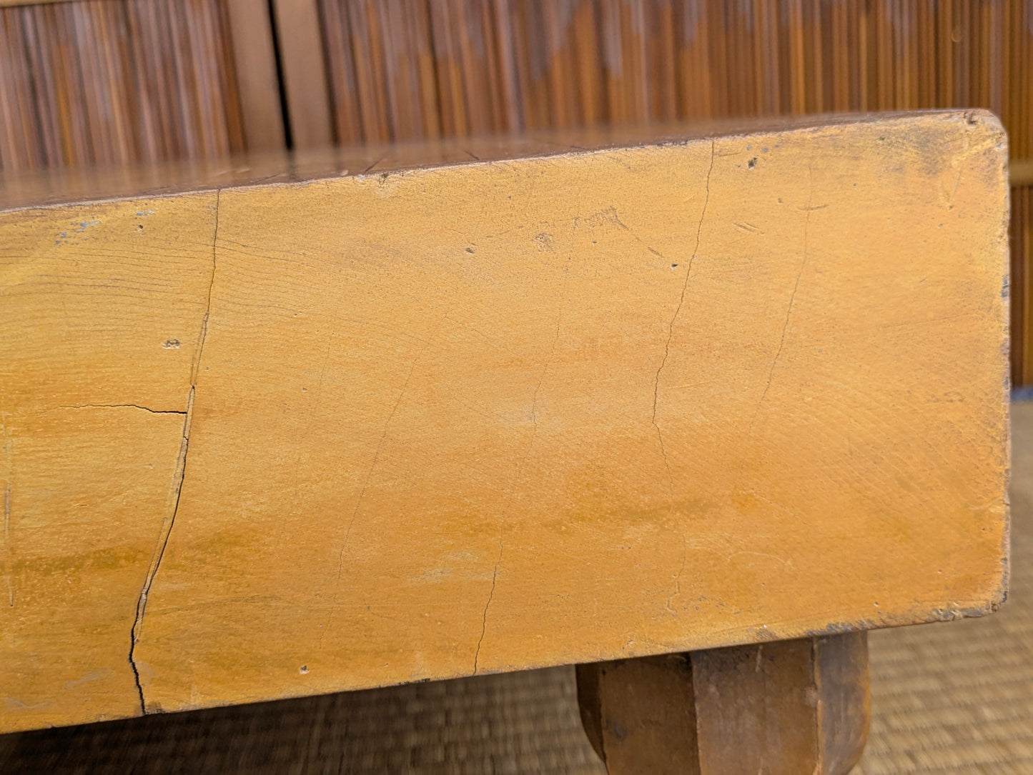 Vintage Japanese Goban 4" (10cm) Thick  Go Game Board Floor Board Award Presentation 1967 Katsura Wood G7