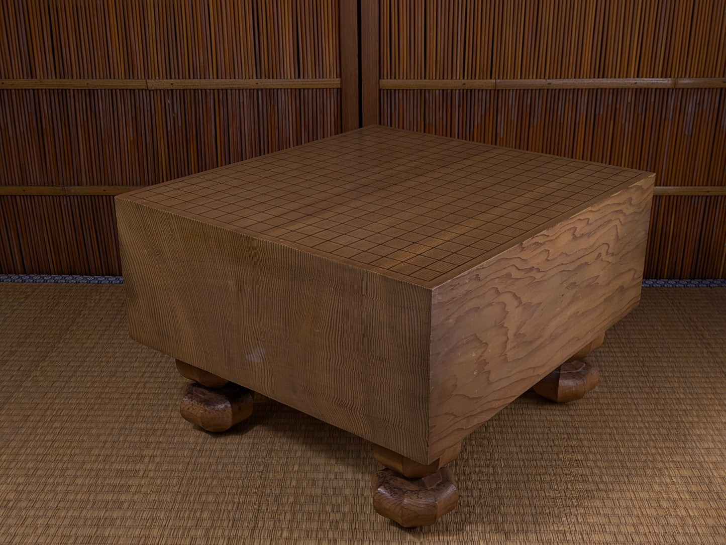 Vintage Japanese Goban 6.25"( 17cm) Thick  Go Game Board Floor Board E5