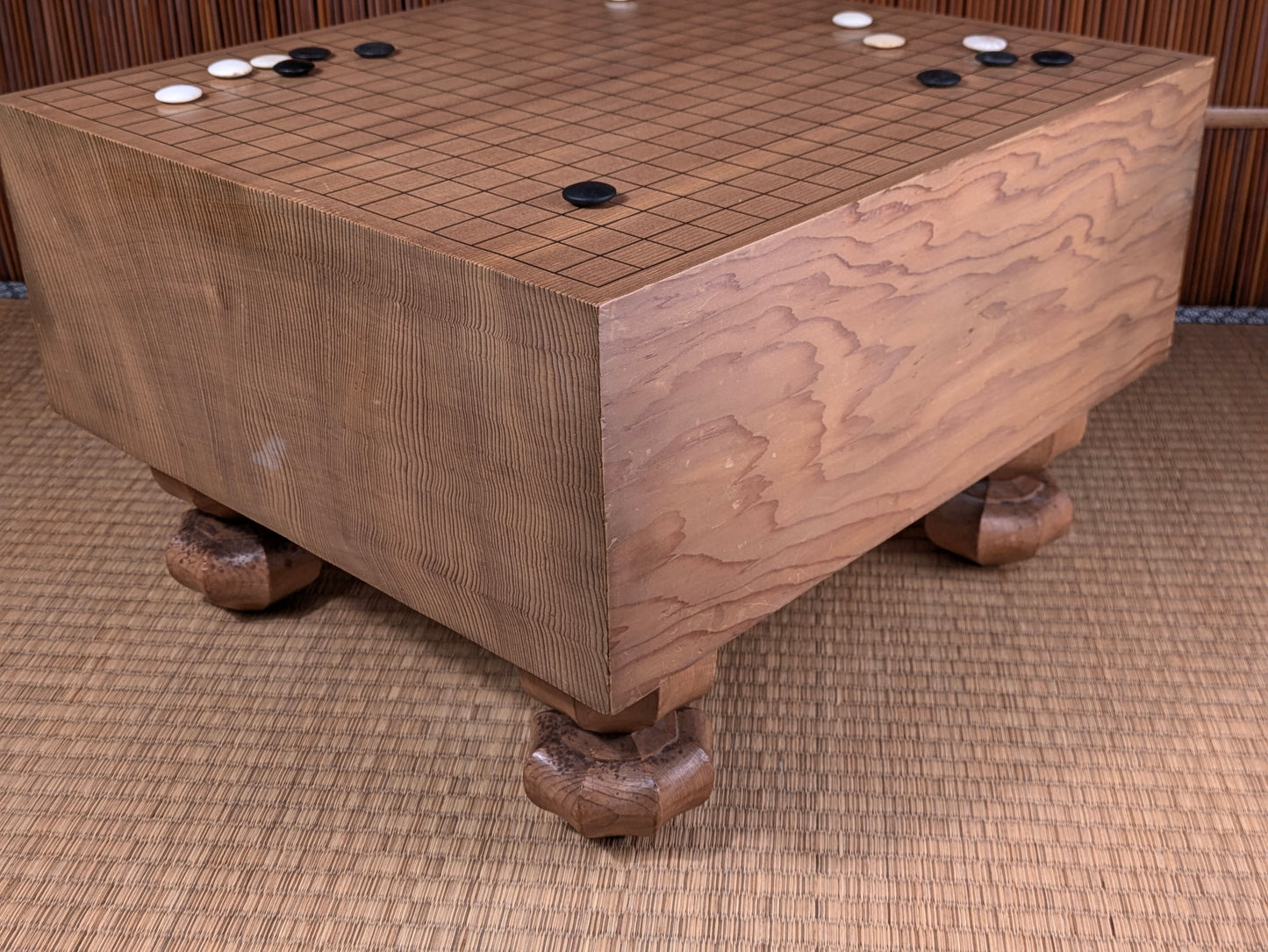 Vintage Japanese Goban 6.25"( 17cm) Thick  Go Game Board Floor Board E5