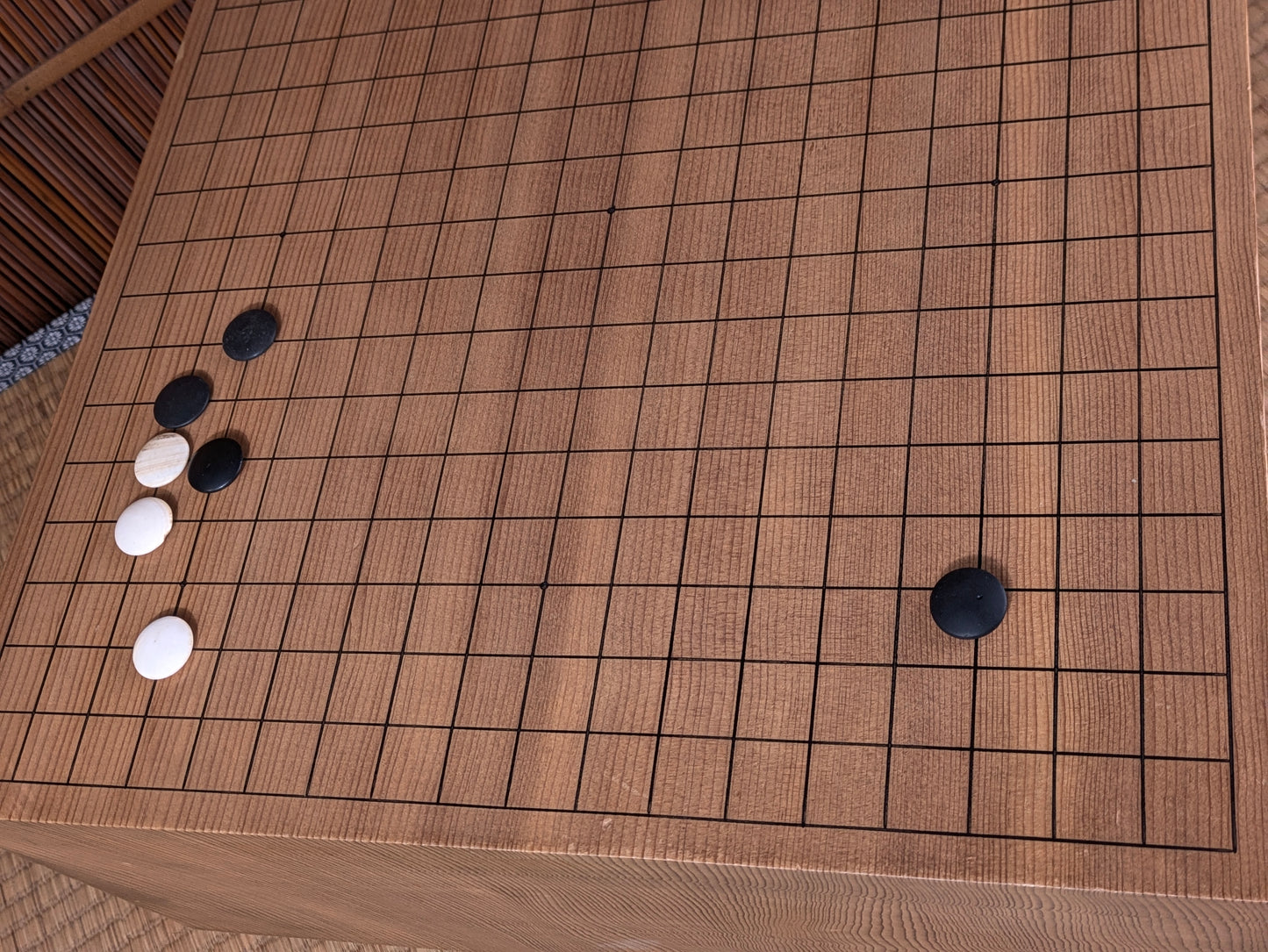 Vintage Japanese Goban 6.25"( 17cm) Thick  Go Game Board Floor Board E5