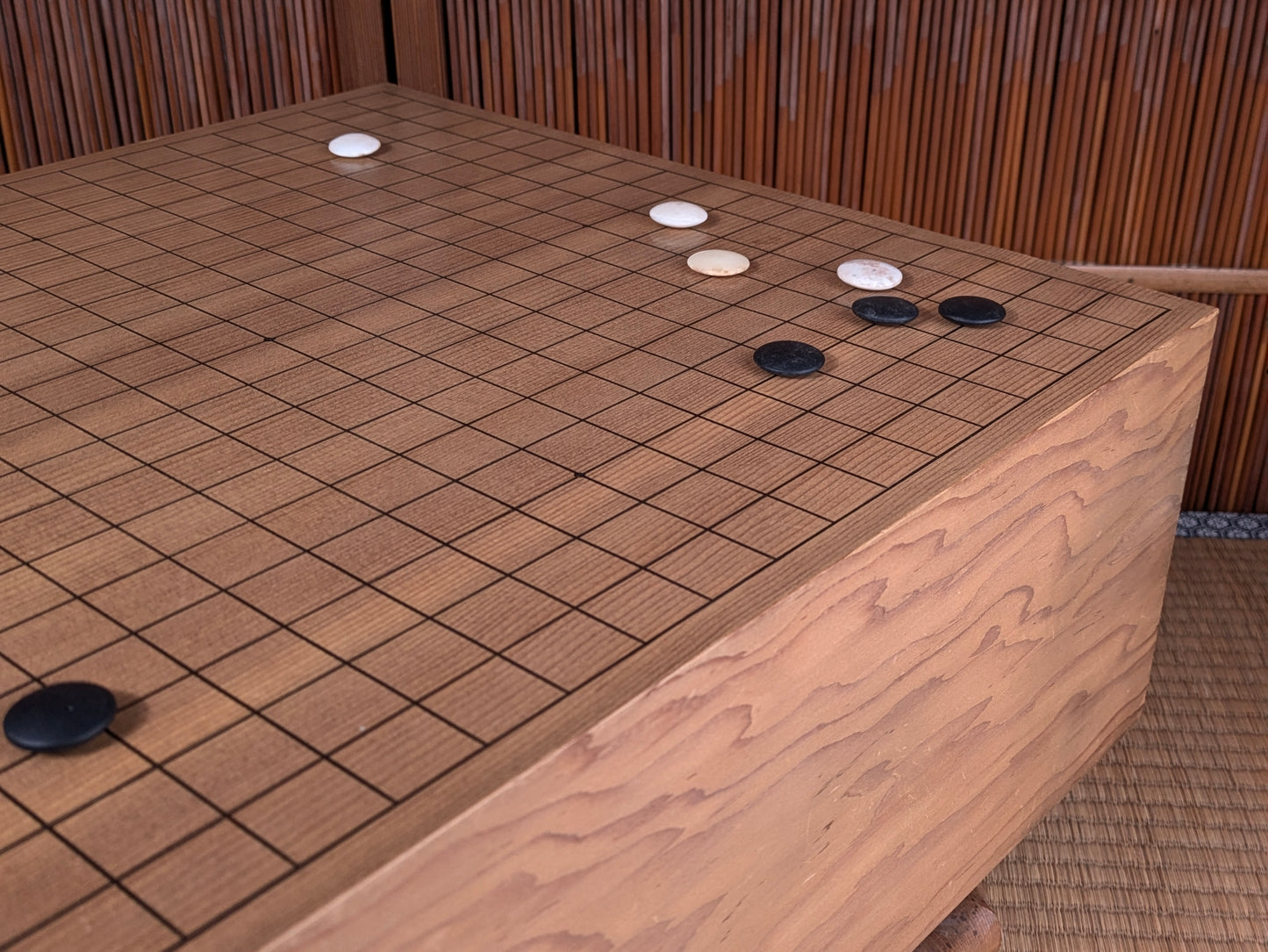 Vintage Japanese Goban 6.25"( 17cm) Thick  Go Game Board Floor Board E5