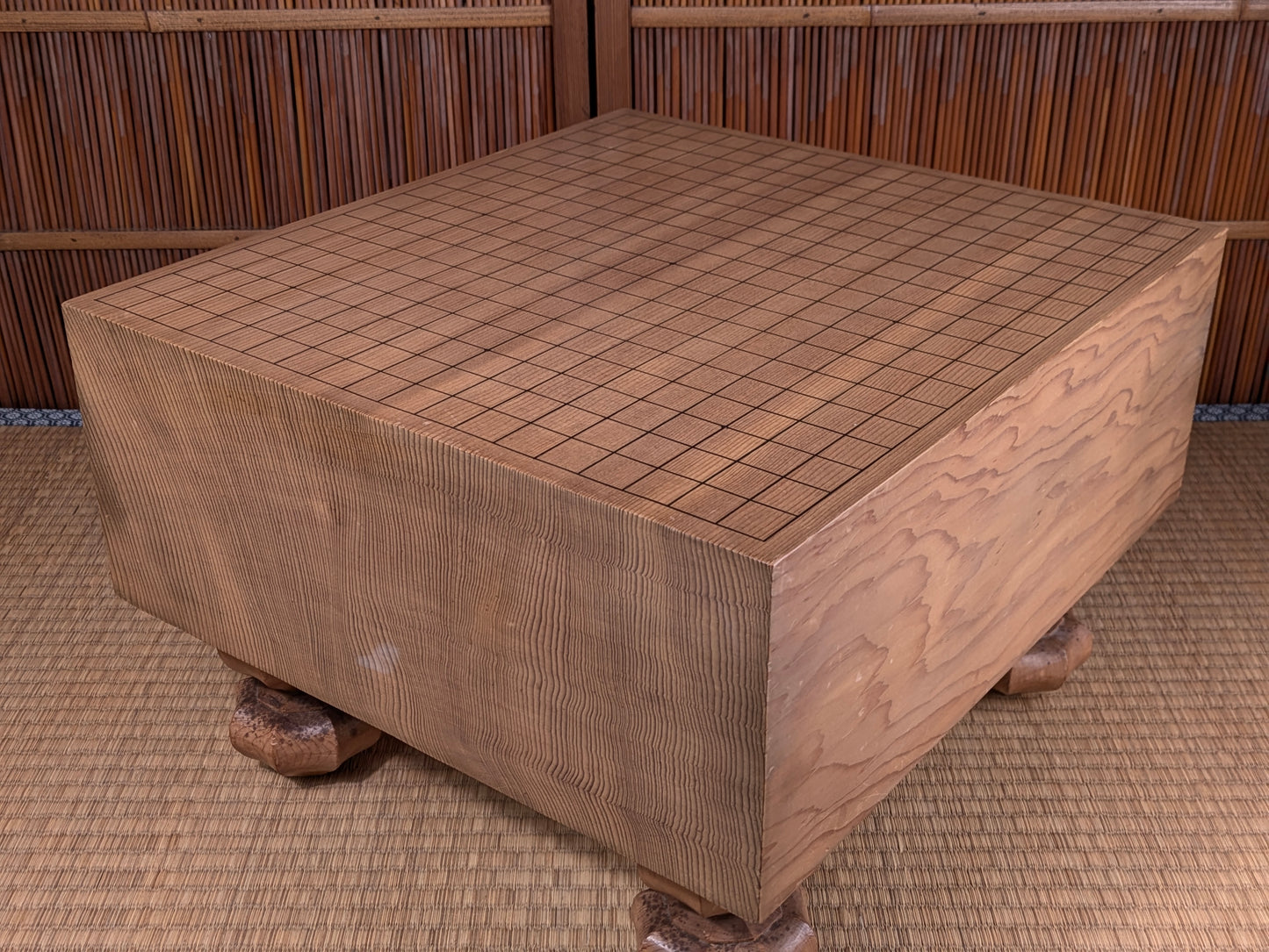 Vintage Japanese Goban 6.25"( 17cm) Thick  Go Game Board Floor Board E5