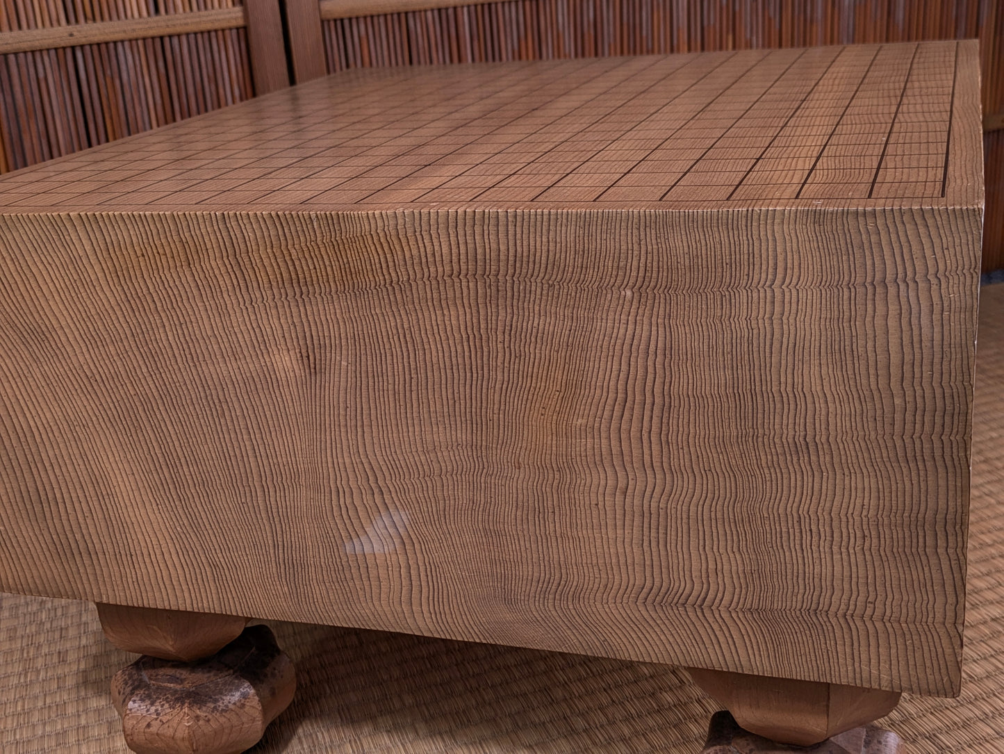 Vintage Japanese Goban 6.25"( 17cm) Thick  Go Game Board Floor Board E5