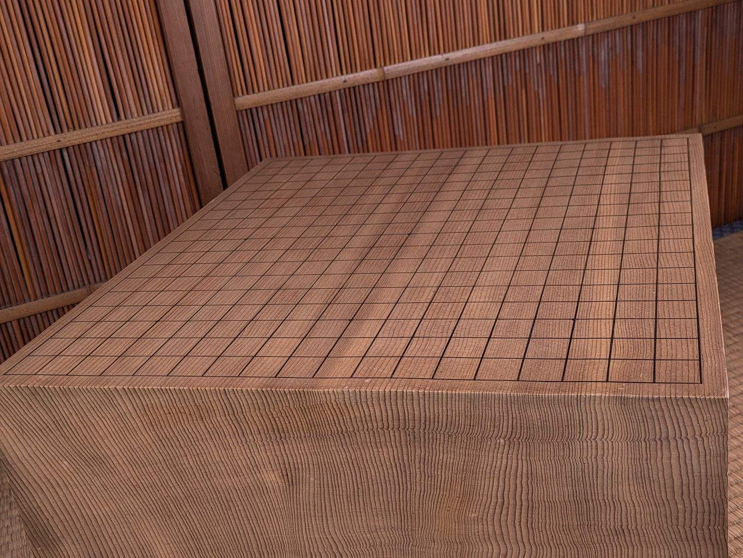 Vintage Japanese Goban 6.25"( 17cm) Thick  Go Game Board Floor Board E5