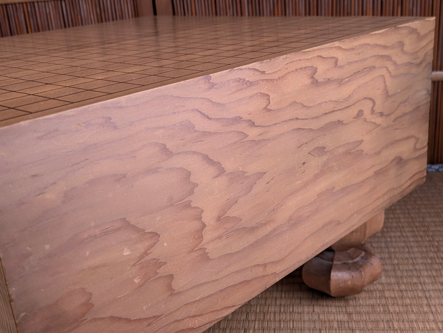 Vintage Japanese Goban 6.25"( 17cm) Thick  Go Game Board Floor Board E5