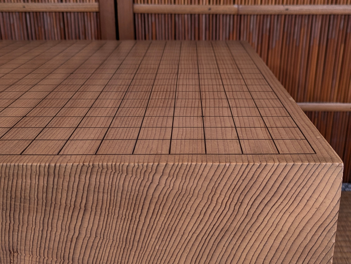 Vintage Japanese Goban 6.25"( 17cm) Thick  Go Game Board Floor Board E5