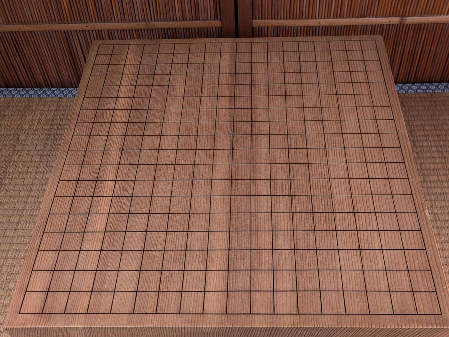 Vintage Japanese Goban 6.25"( 17cm) Thick  Go Game Board Floor Board E5