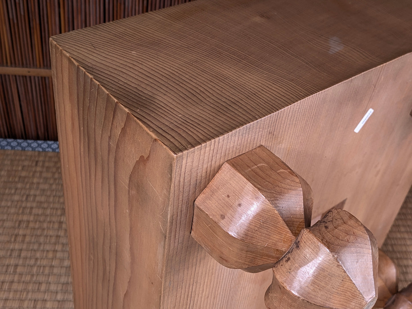 Vintage Japanese Goban 6.25"( 17cm) Thick  Go Game Board Floor Board E5