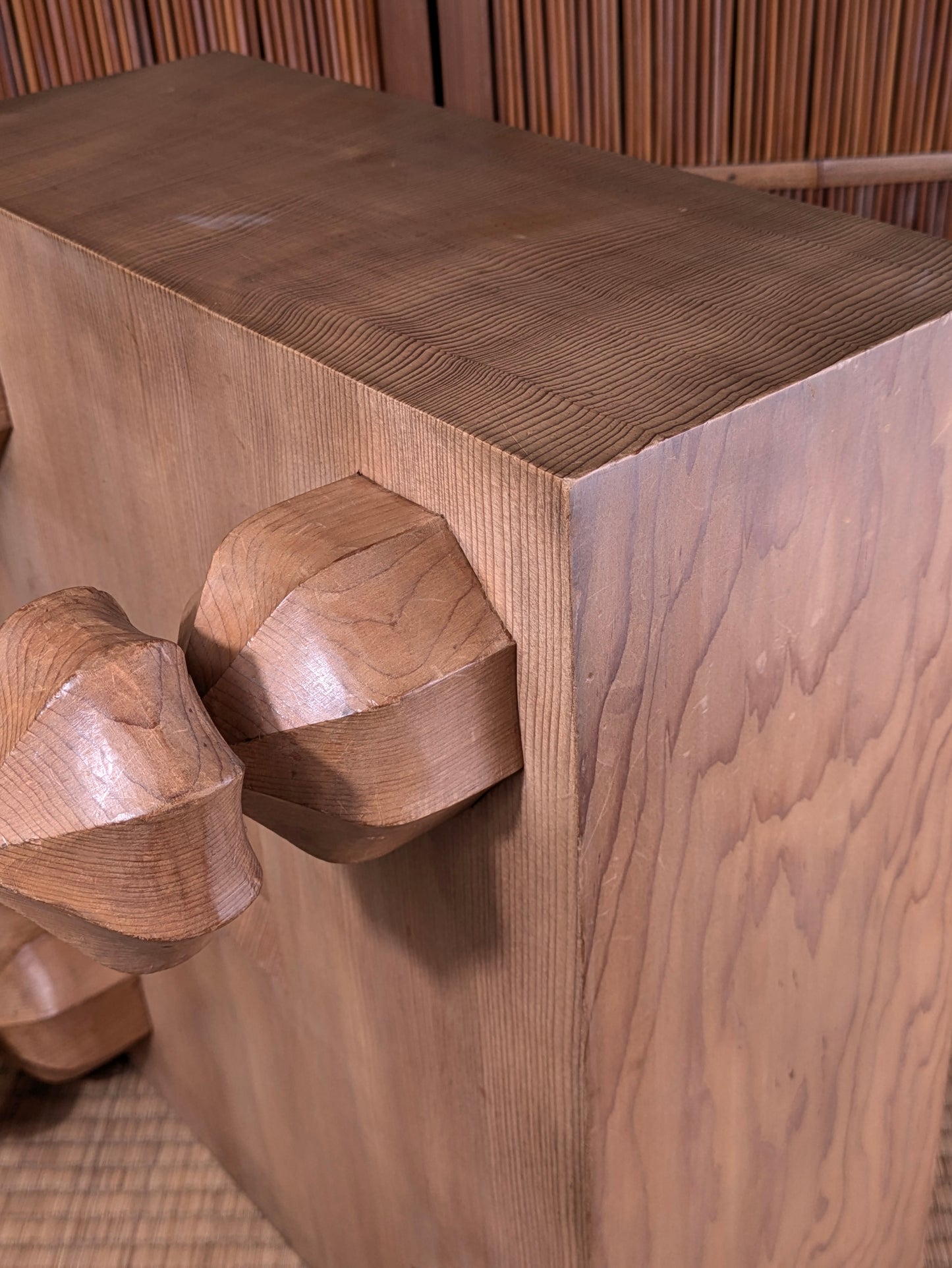 Vintage Japanese Goban 6.25"( 17cm) Thick  Go Game Board Floor Board E5