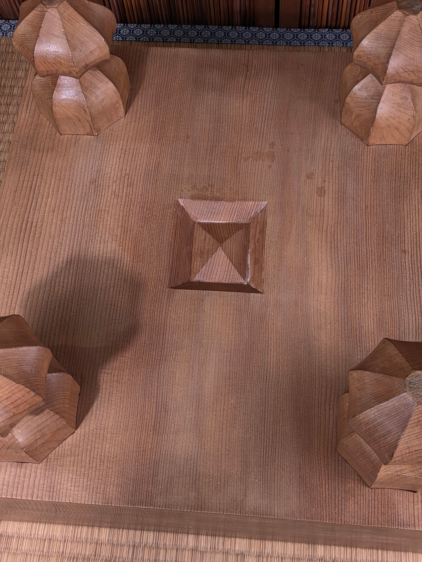 Vintage Japanese Goban 6.25"( 17cm) Thick  Go Game Board Floor Board E5