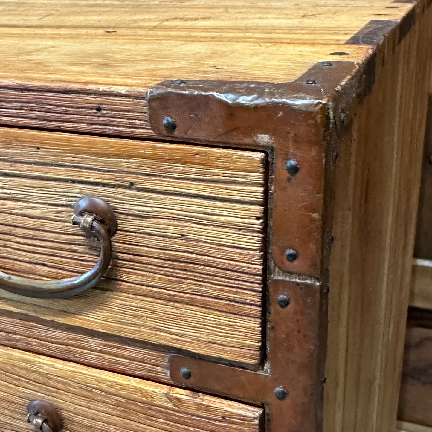 Antique Japanese Taisho Era (c1920’s) Kiri Kodansu Personal Tansu 6 Drawer 24"W