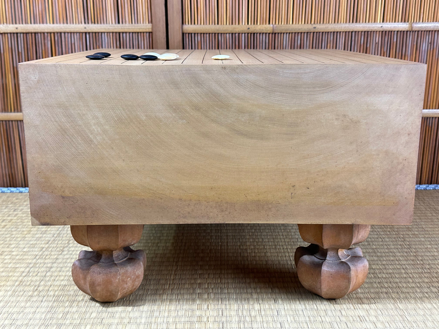 Vintage Japanese Goban 7" (17.5cm) Thick Go Game Board Floor Board A1