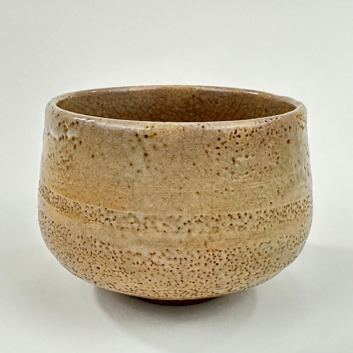 Vintage Japanese Hand Thrown Signed Ceramic Tea Bowl Chawan