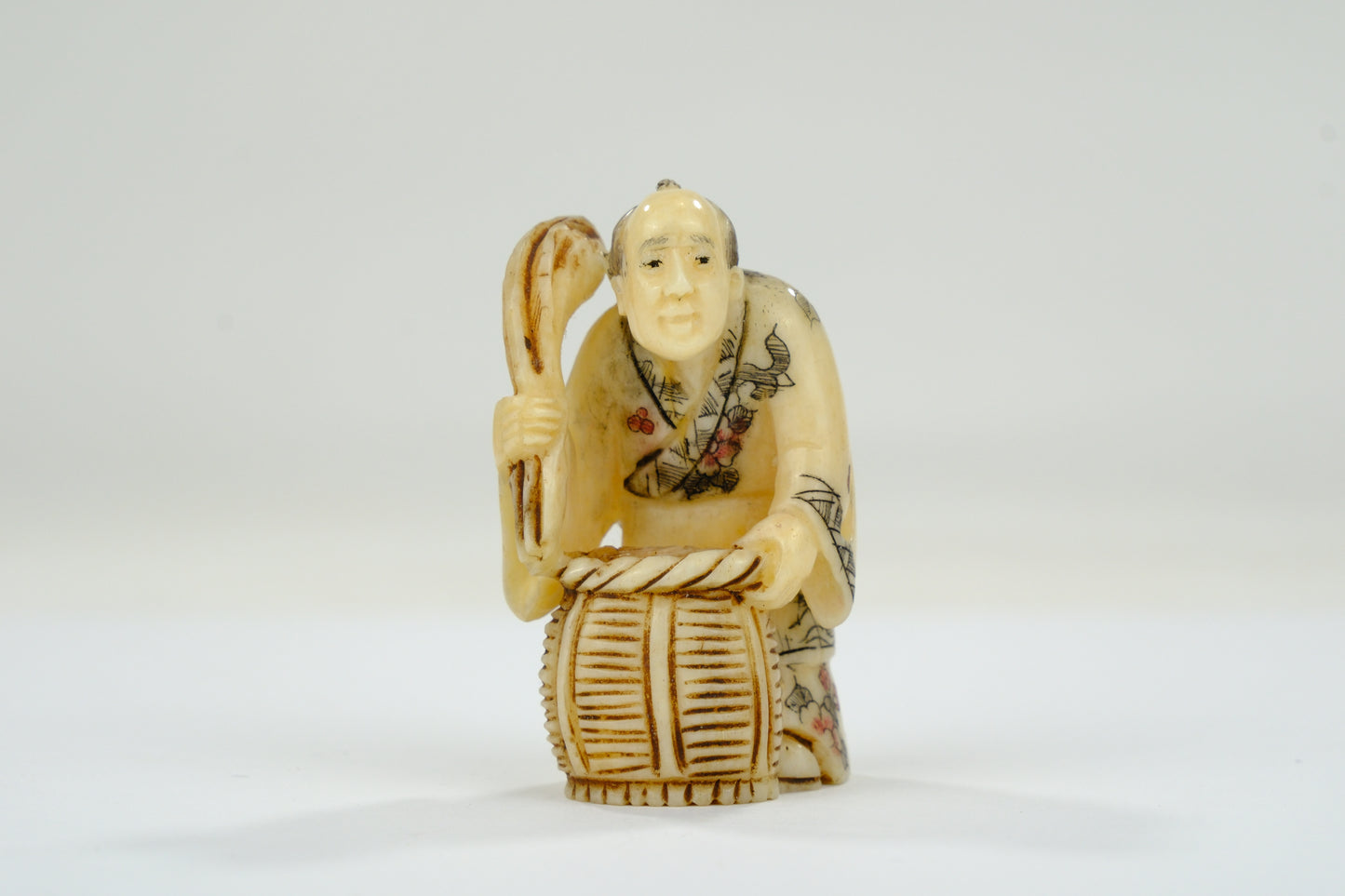 Vintage Chinese Figurine / Netsuke Hand Carved Oxbone ~2”H