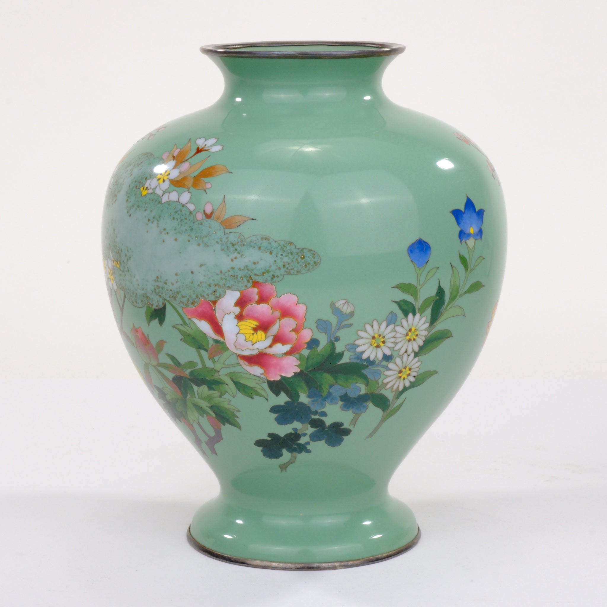 Japanese Porcelain Floral Vase 11