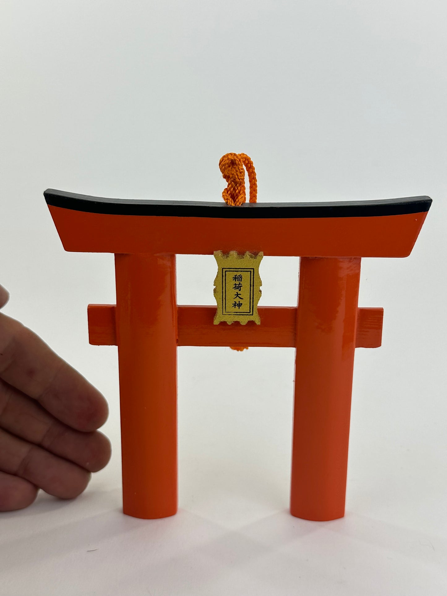 Vintage Japanese Ema Votive Plaque Hand-Painted Wooden Shrine Offering Wishes & Blessings 5"