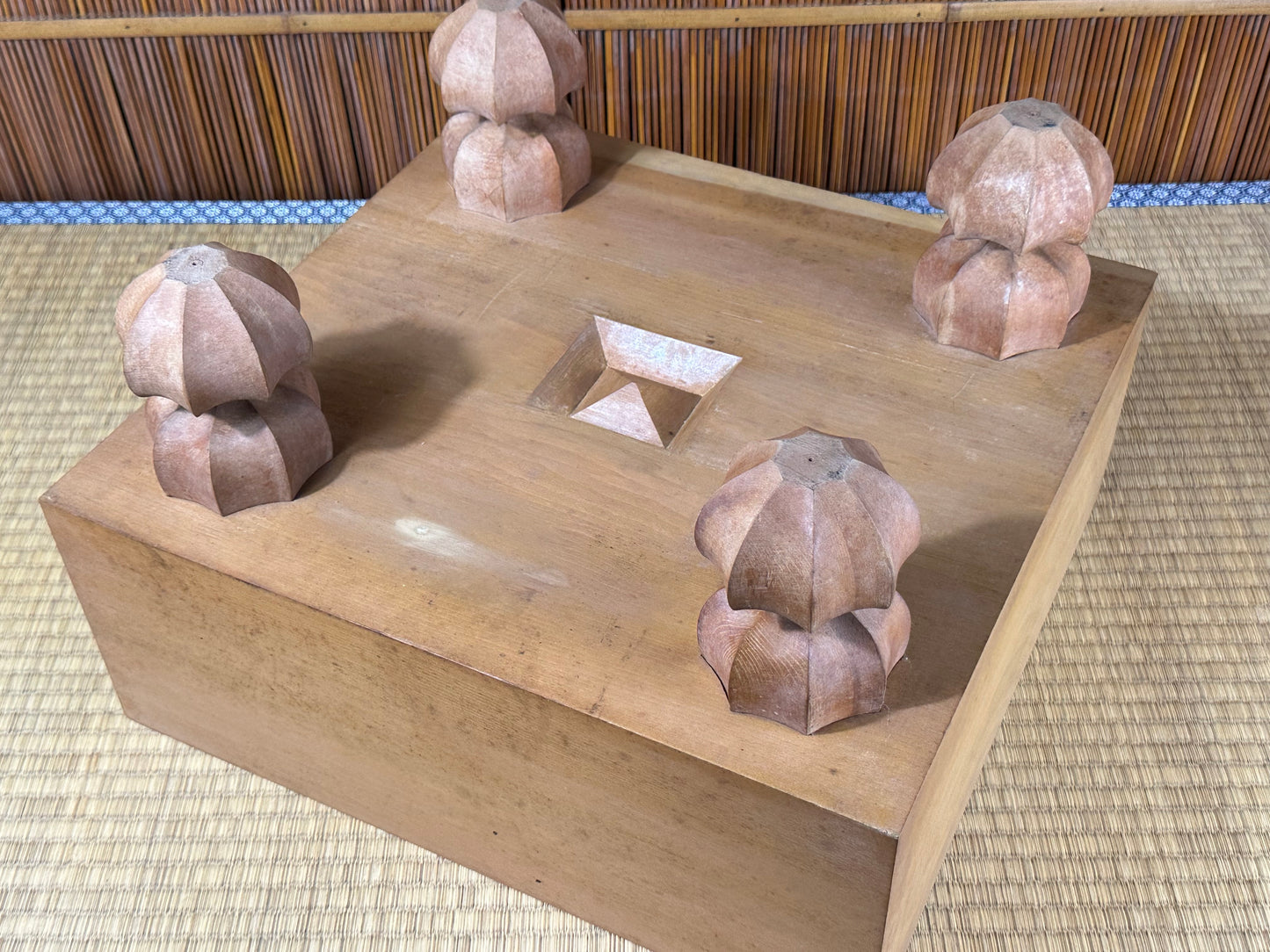 Vintage Japanese Goban 7" (17.5cm) Thick Go Game Board Floor Board A1