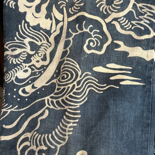 Antique Japanese 19th Century Textile - Tsutsugaki 37.5"x58"  Baku #98