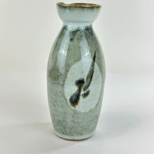 Vintage Japanese Sake Bottle Tokkuri Drip Glaze