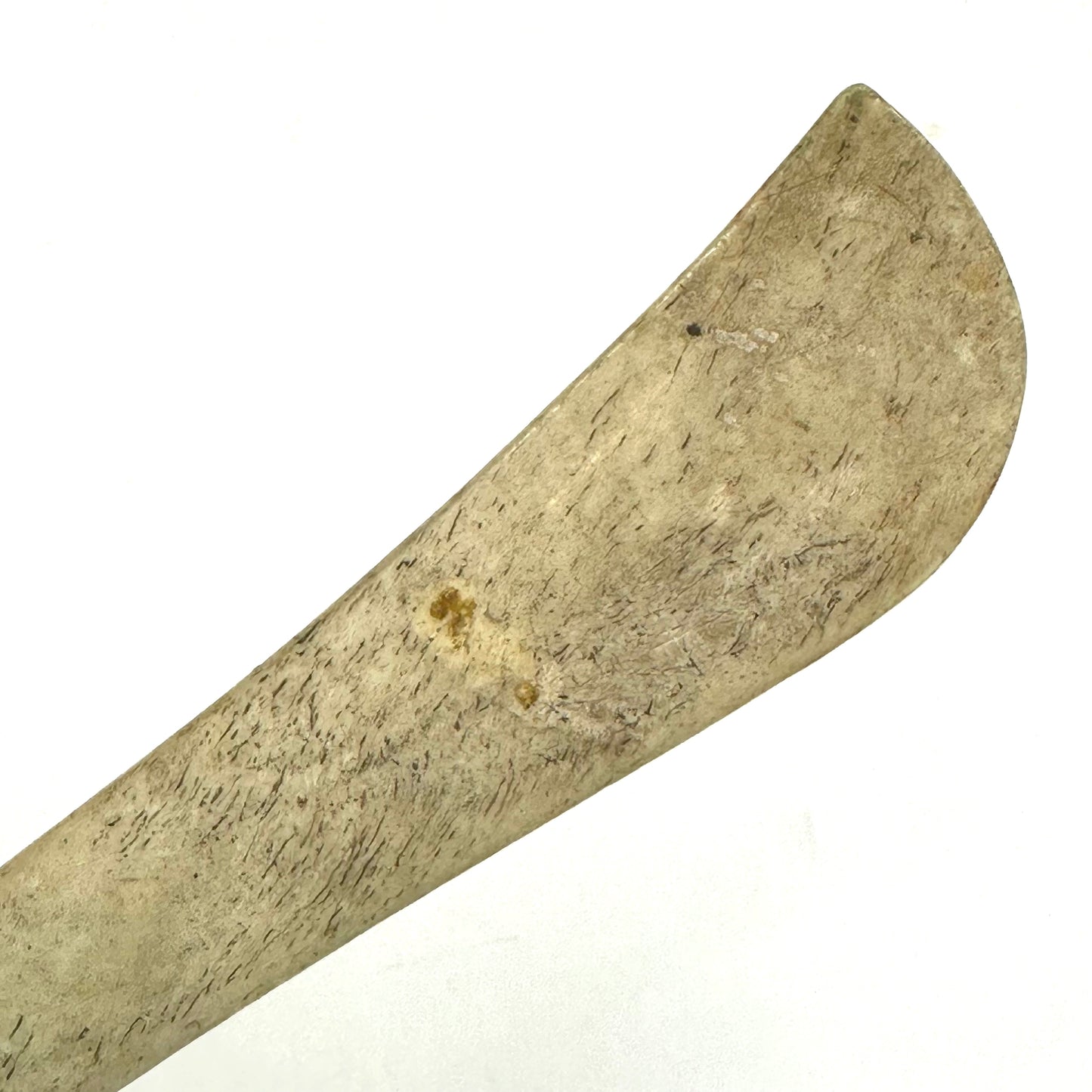 Antique Japanese Hera Fabric Oxbone Tool Scrolling Creasing Marking Sewing 4.75"