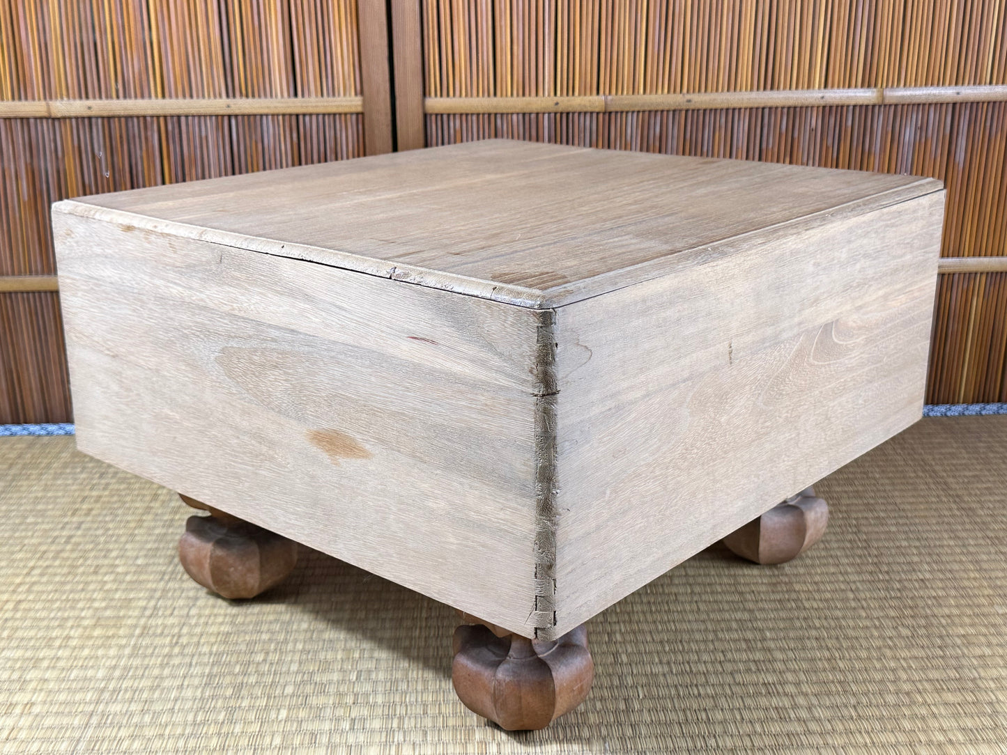 Vintage Japanese Goban 7" (17.5cm) Thick Go Game Board Floor Board A1