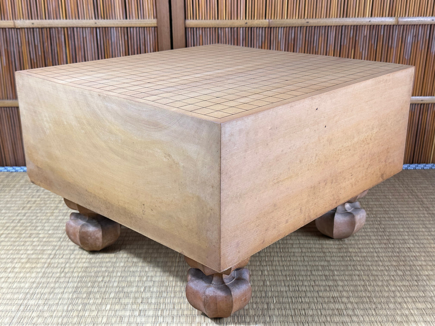 Vintage Japanese Goban 7" (17.5cm) Thick Go Game Board Floor Board A1