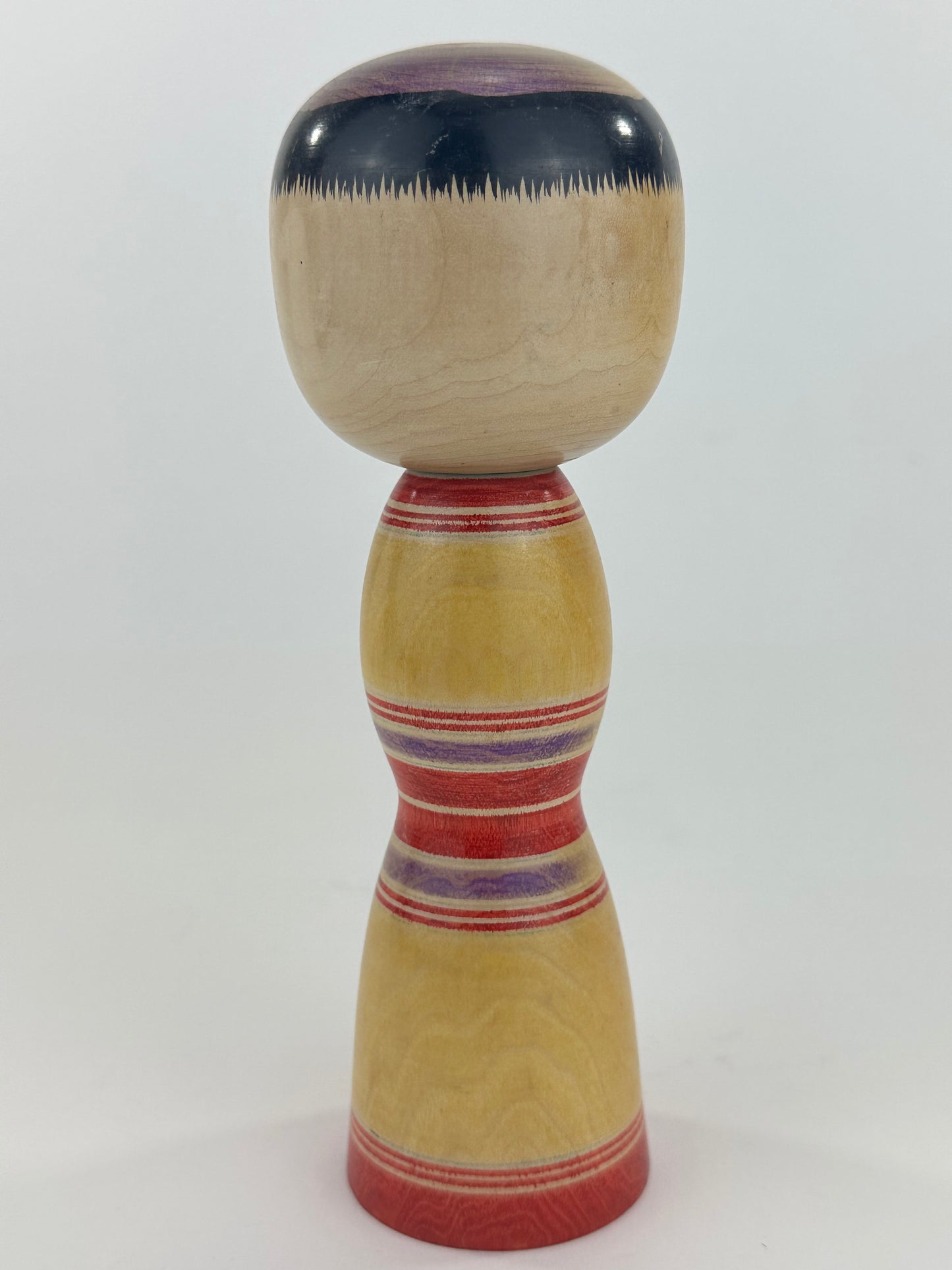 Vintage Japanese Kokeshi Wooden Doll Signed by Maker 7"