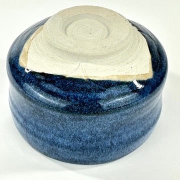 Japanese Handmade Mino Ware Chawan Matcha Tea Bowl Ai Yohen Blue Flambe Glaze NEW5"