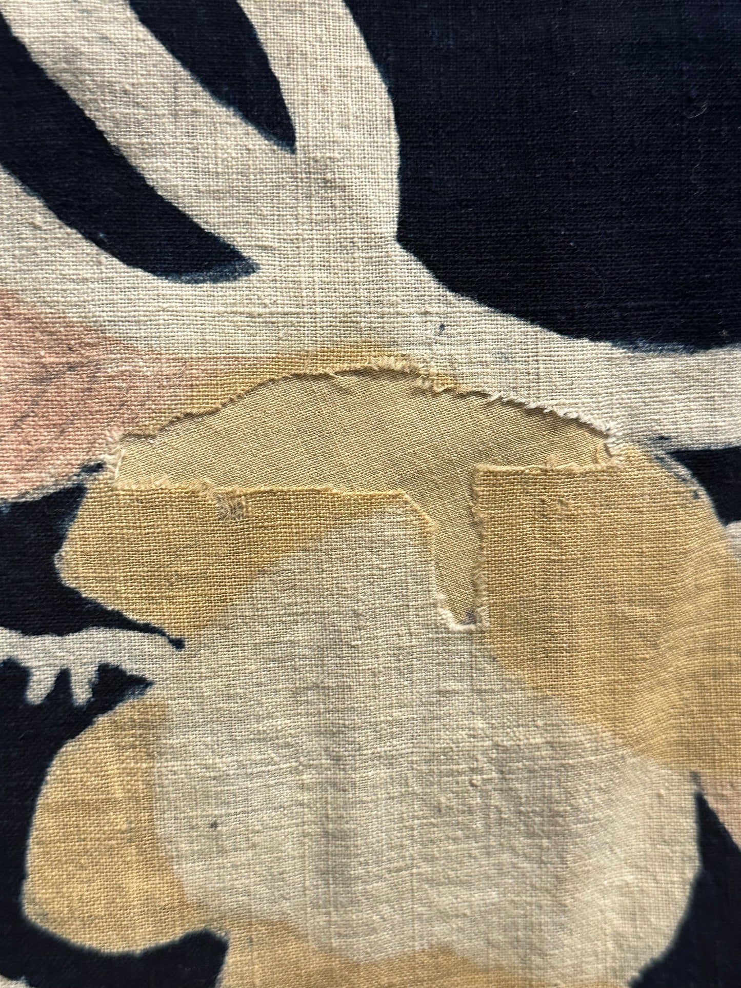Antique Japanese 19th Century Textile - Tsutsugaki 51"x58"