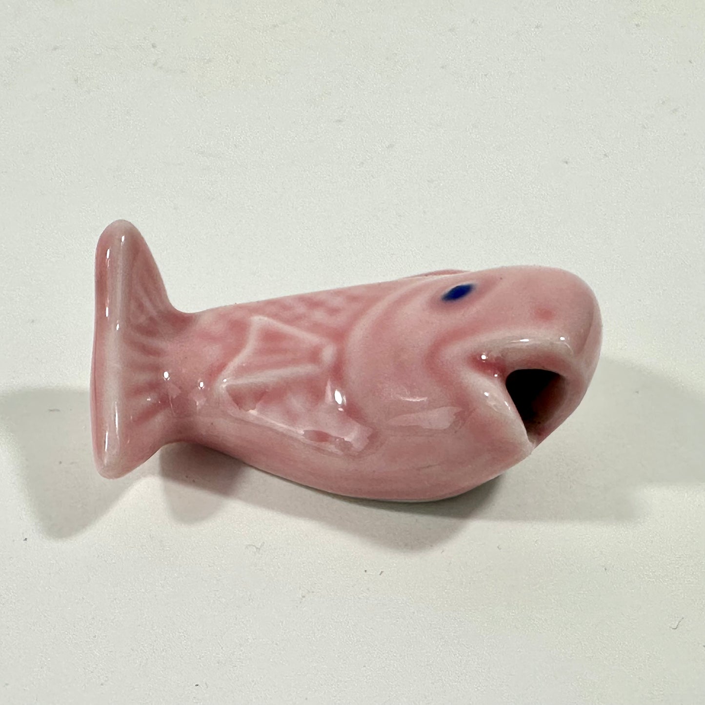 Vintage Japanese Ceramic Hashioki Chopstick Rest Hand Painted Showa Era ~3"L