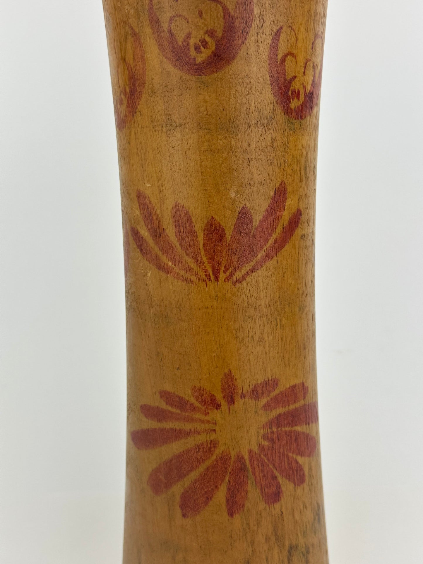 Vintage Japanese Large Kokeshi Wooden Doll Signed by Maker 18"