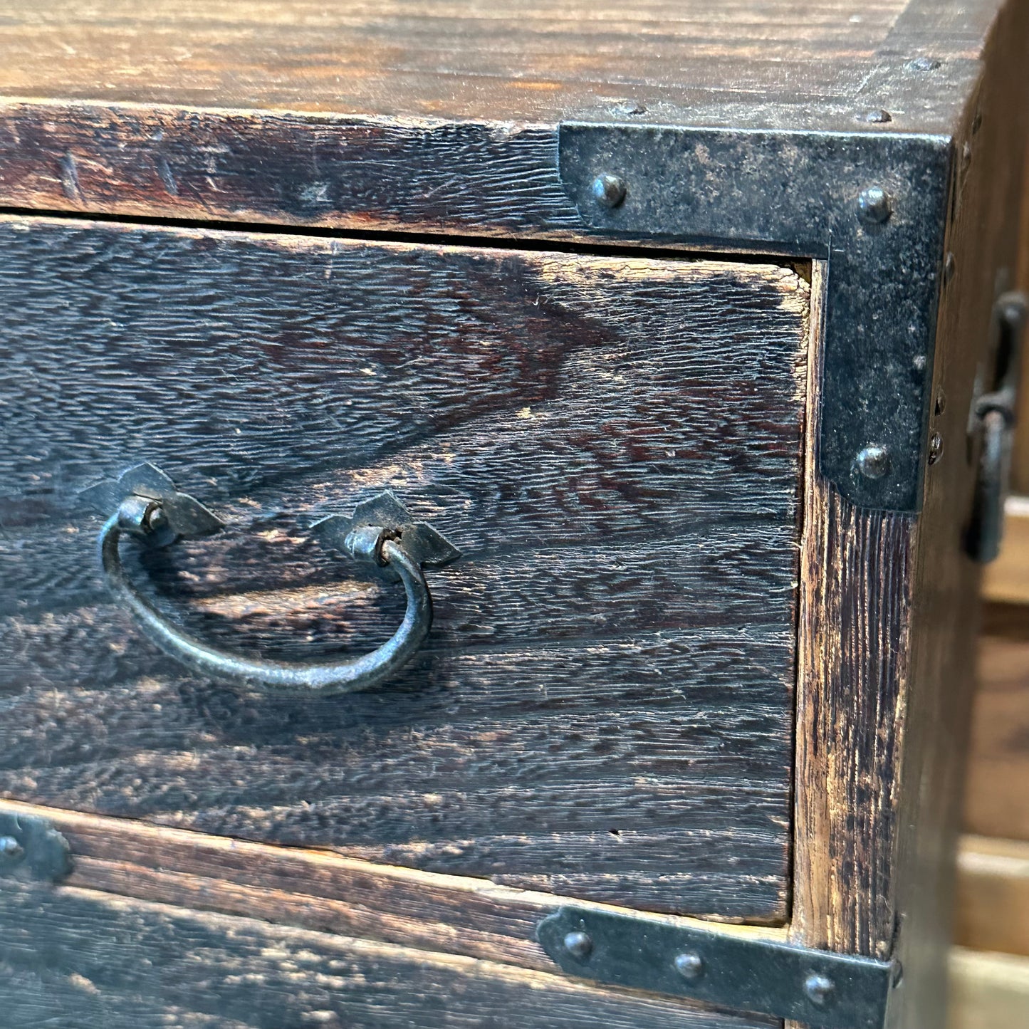 Antique Japanese Meiji Era (c1870’s) Kiri Bodansu Personal Tansu 8 Drawer 23"W