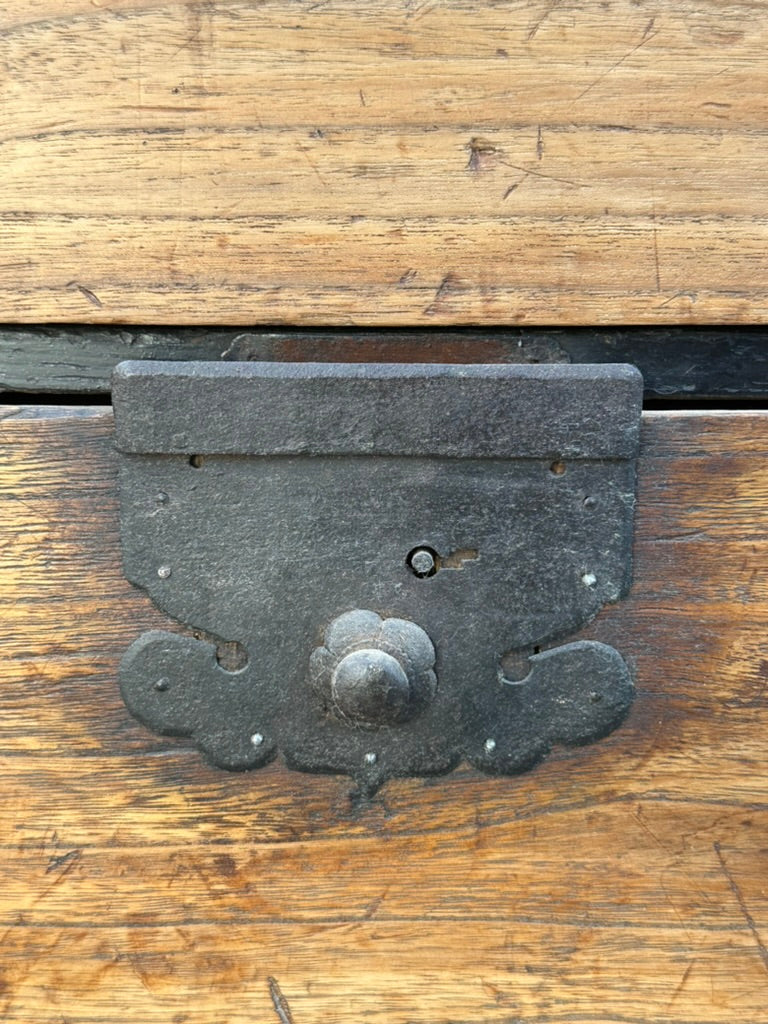 Japanese Edo Period Chobadansu Merchant Chest Kiri & Sugi Tansu 36"W