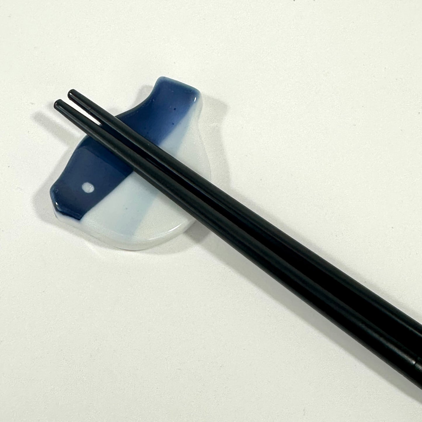 Vintage Japanese Ceramic Hashioki Chopstick Rest Hand Painted Showa Era ~3"L