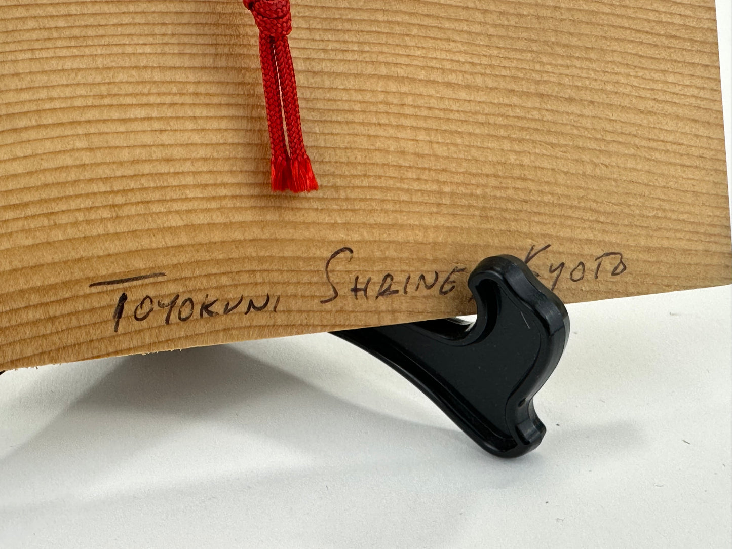 Vintage Japanese Ema Votive Plaque Hand-Painted Wooden Shrine Offering Wishes & Blessings 6"