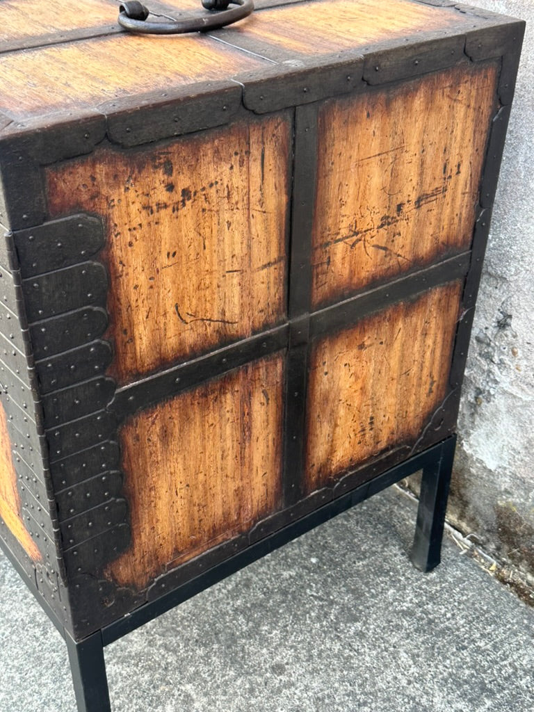 Rare Antique Japanese Edo Era (c1800's) Funadansu Ship's Tansu Chest 28"