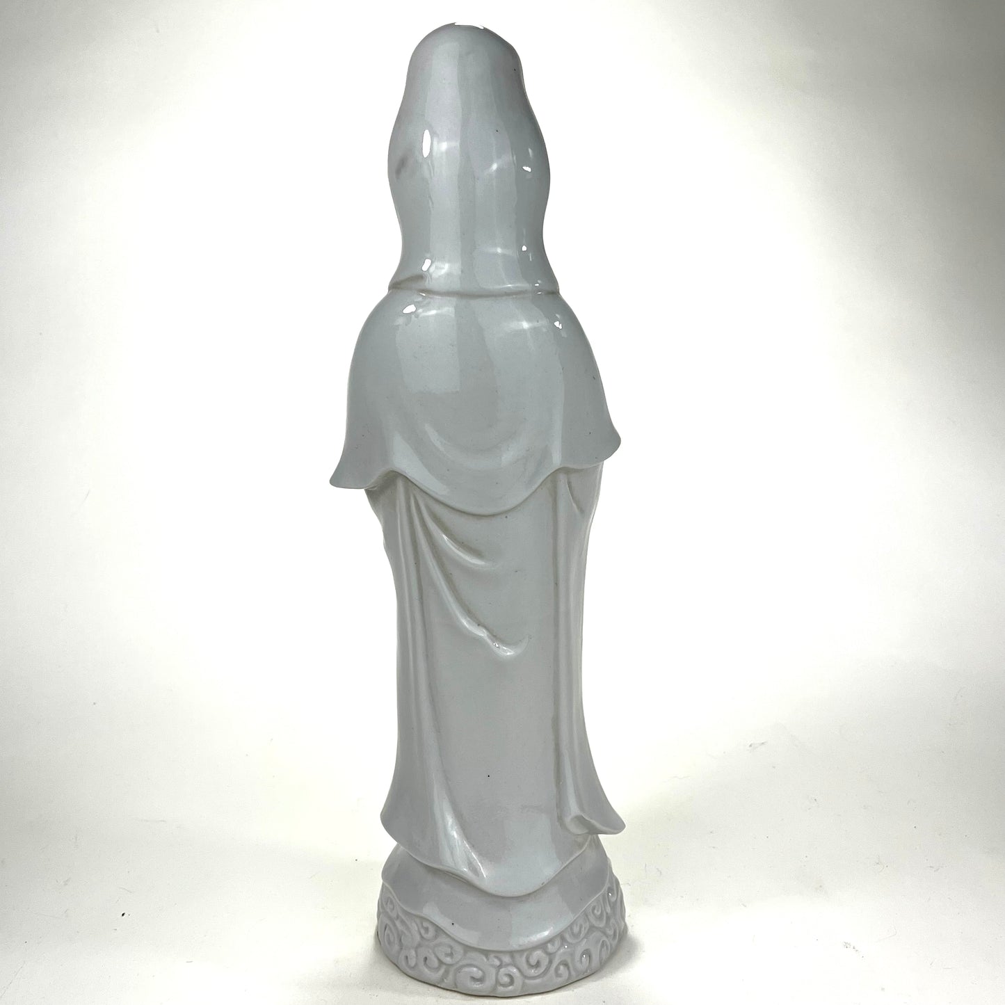 Quan-Yin Statue Porcelain Kutani God/Gooddess of Compassion Standing Pose 12”