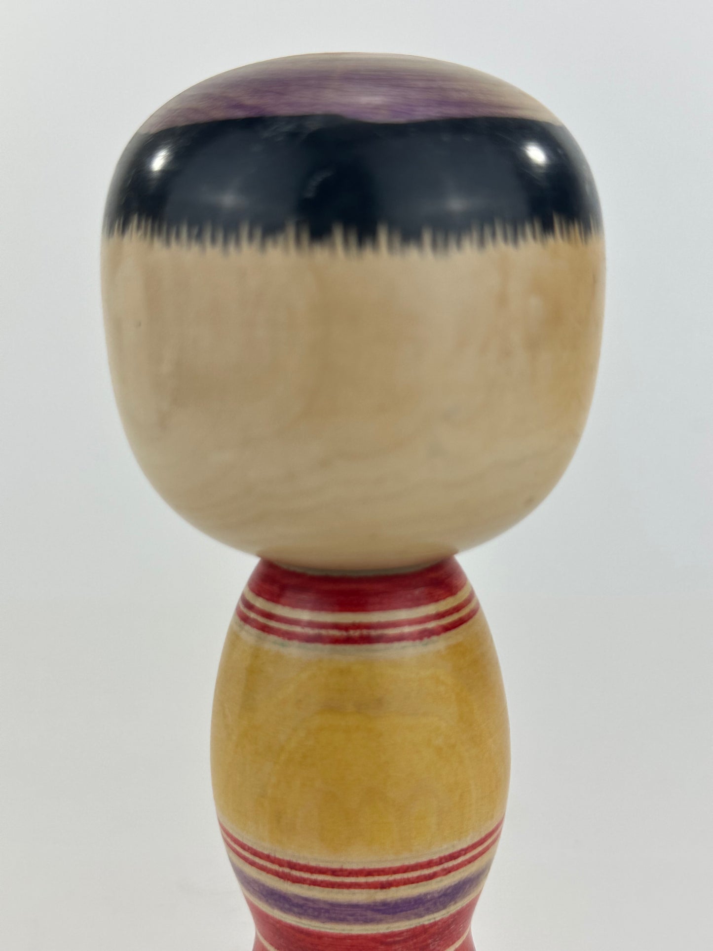 Vintage Japanese Kokeshi Wooden Doll Signed by Maker 7"