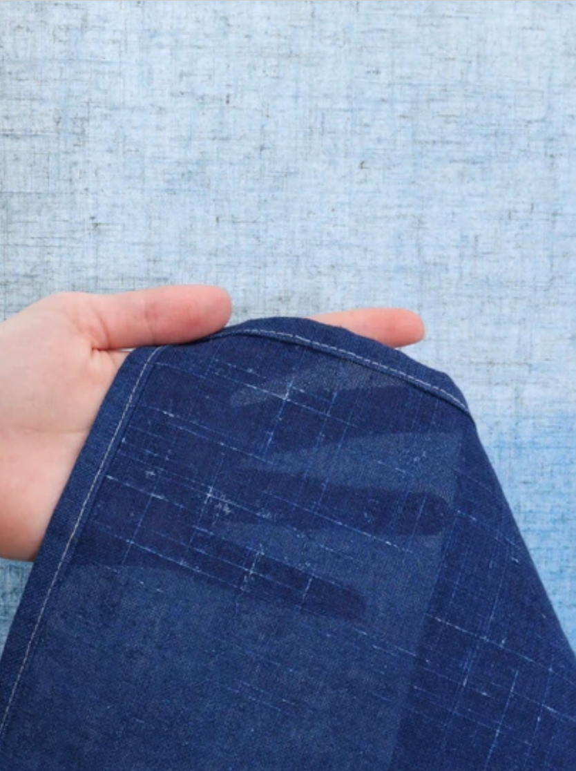 New Japanese Noren Curtain Hiyori Sea Blue Ombre Doorway 150cm 20% Linen