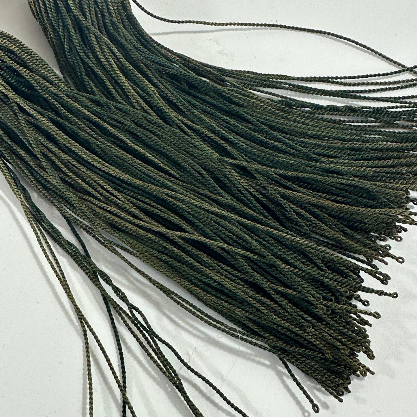 Vintage Japanese Fuchin Scroll Weights Calcite Stone Silk Tassels Pair 4cm (Copy)