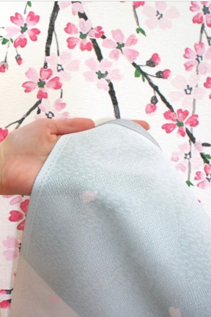New Japanese Noren Curtain Weeping Cherry Mount Fuji 150cm