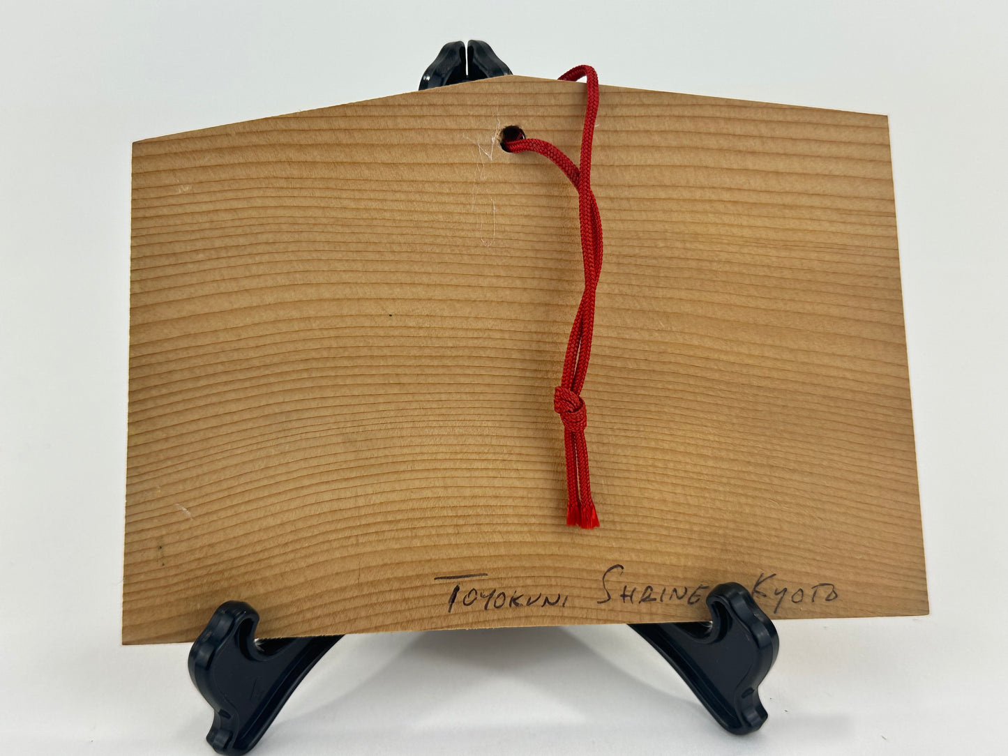 Vintage Japanese Ema Votive Plaque Hand-Painted Wooden Shrine Offering Wishes & Blessings 6"