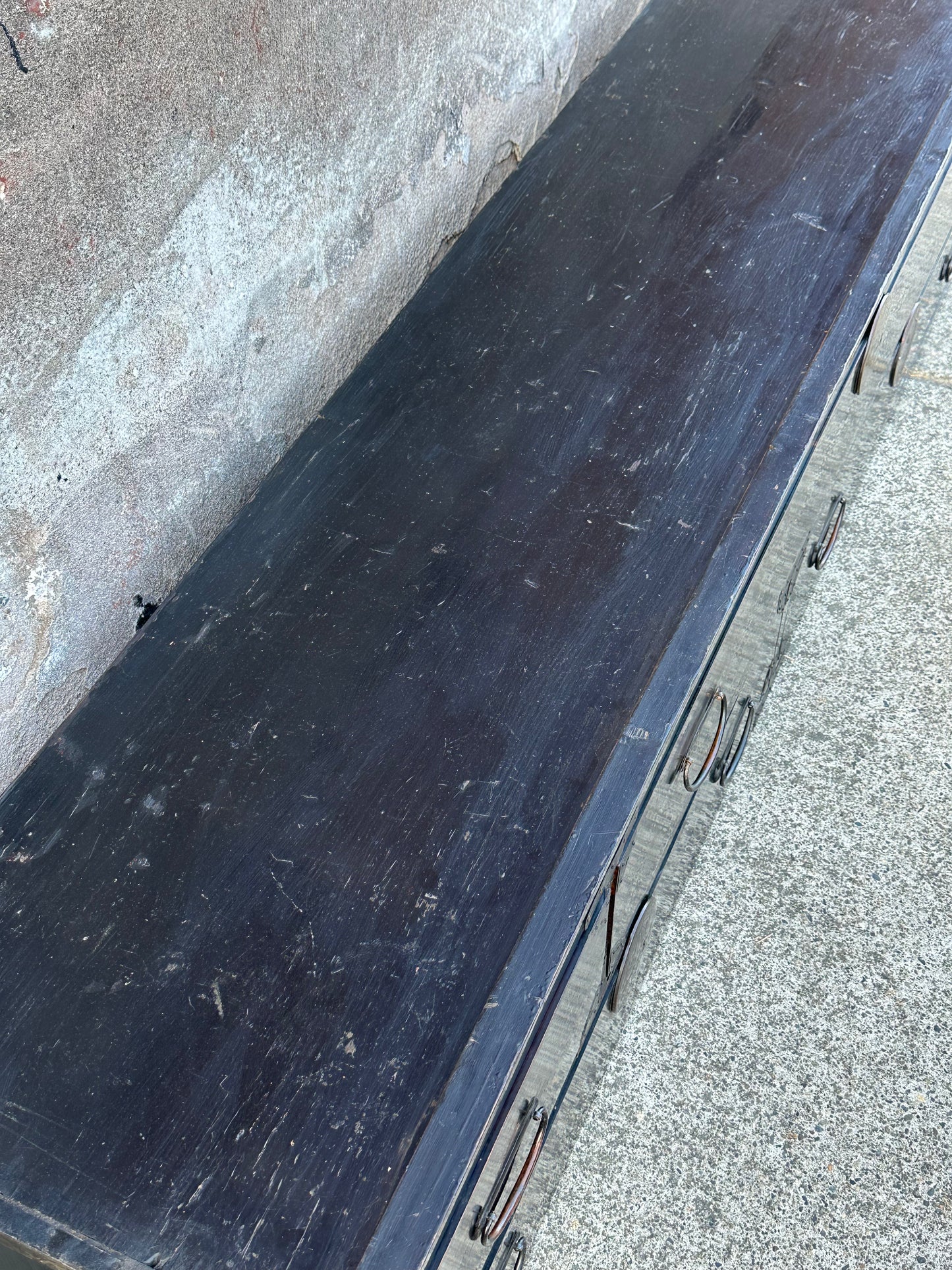 Antique Japanese Edo Era “Katanadansu” Black Lacquer Sword Chest 67"