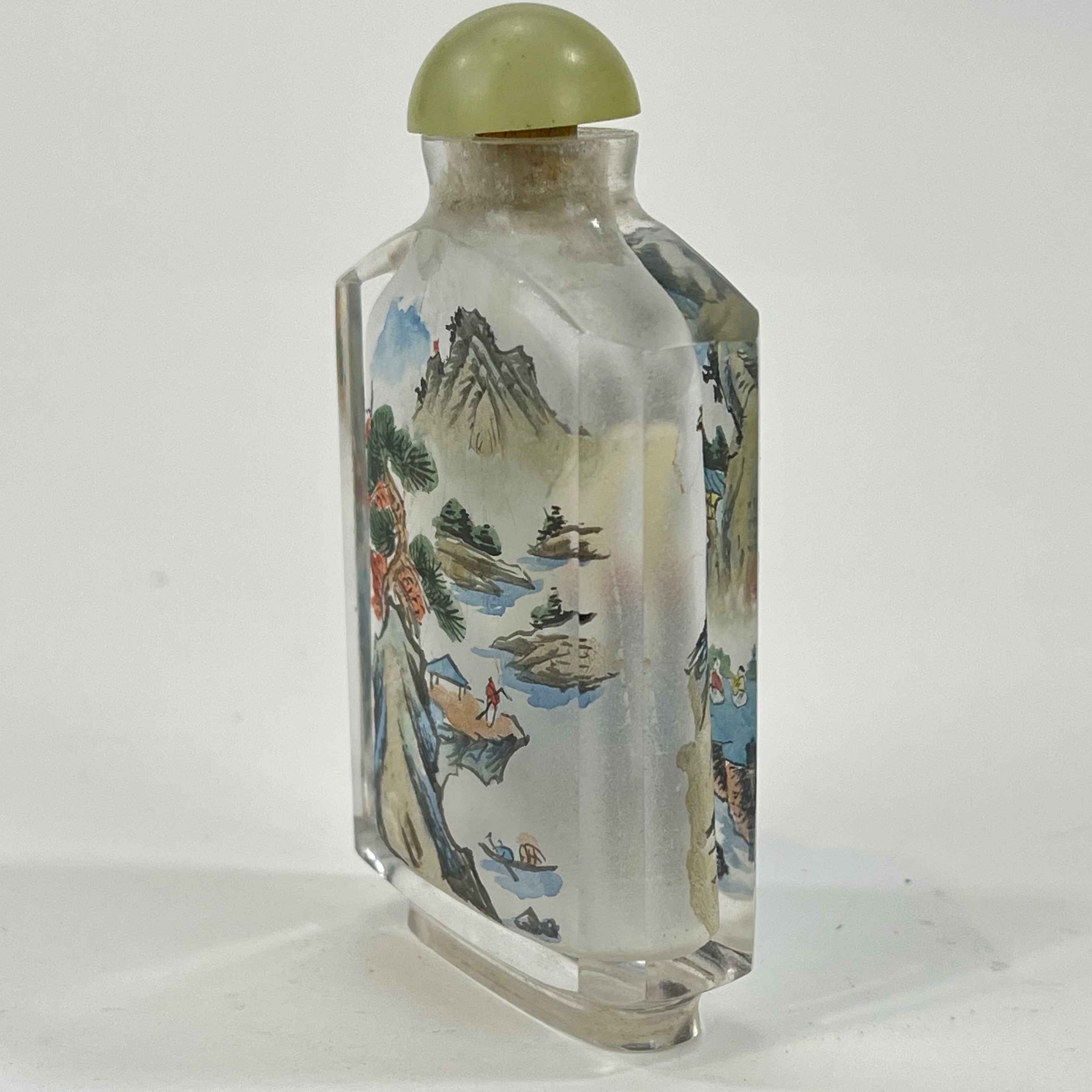 Vintage Antique Chinese popular Snuff Bottle Reverse Inside_yythkg